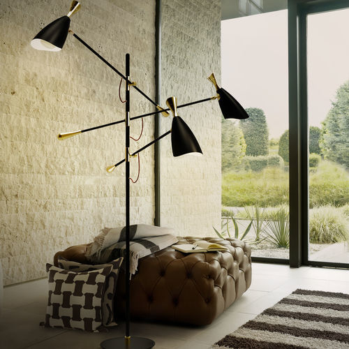 Lampada da terra - DUKE - DelightFULL - in alluminio / in ottone / contemporanea