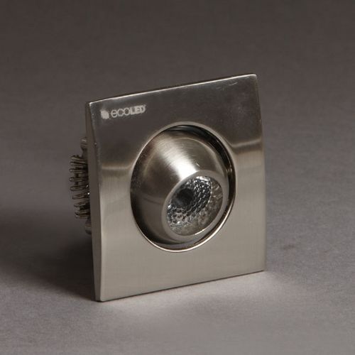Faretto da incasso a muro - MINI  - Ecoled  - LED / quadrato / in acciaio
