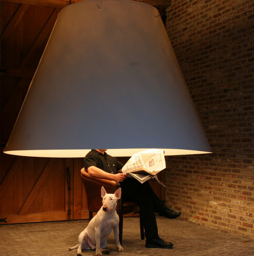 Lampada a sospensione - °XL(amp) large - Eden Design B.V.B.A  - in poliestere / contemporanea / con cavo