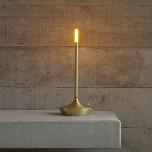 Lampada da tavolo - WICK  - graypants  - in alluminio / contemporanea / ricaricabile