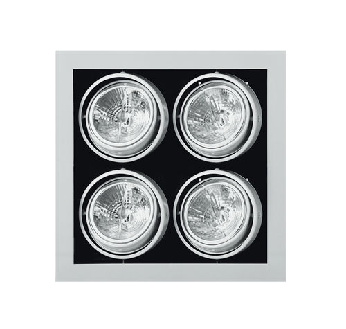 Faretto da incasso a soffitto - GATU : 21-000N-4100L, S - Halla - alogeno / quadrato / in metallo