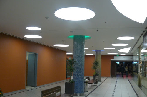 Luce da incasso a soffitto - PURI - Halla - da incasso a pavimento / a lampada fluorescente / rotonda