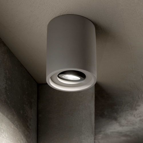 Plafoniera contemporanea - OAK PL1 - Ideal Lux S.r.l.  - rotonda / in metallo / in calcestruzzo