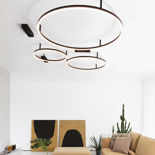 Plafoniera contemporanea - ORACLE SLIM PL - Ideal Lux S.r.l.  - circolare / in alluminio verniciato / in policarbonato
