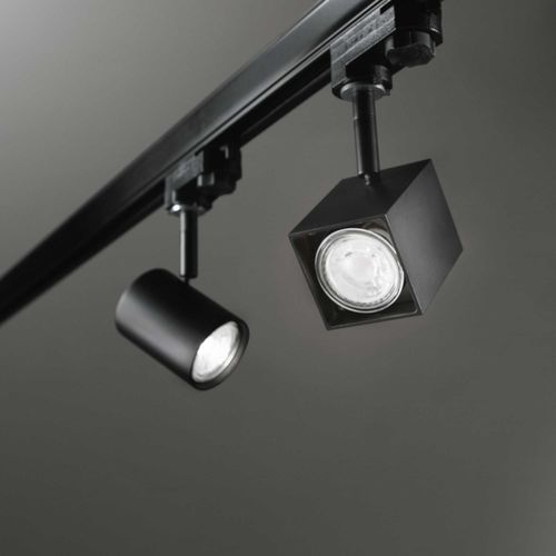 Faretti a binario LED - MOUSE  - Ideal Lux S.r.l.  - cubo / in alluminio / in cromo