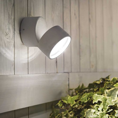Applique contemporanea - Omega - Ideal Lux S.r.l.  - da esterno / in alluminio verniciato / in vetro