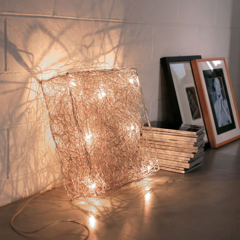 Lampada da tavolo - QUADRO: T 45 - Knikerboker - in alluminio / contemporanea / con cavo