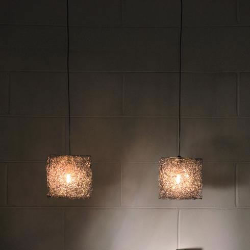 Lampada a sospensione - QUBETTO: S 15 - Knikerboker - in alluminio / contemporanea / con cavo