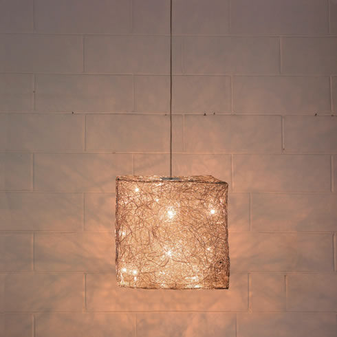 Lampada a sospensione - QUBO: S 40 - Knikerboker - in alluminio / contemporanea / con cavo