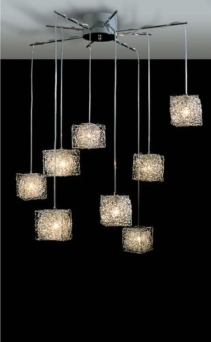 Lampada a sospensione - KUBINI: S 8 - Knikerboker - in alluminio / contemporanea / alogena