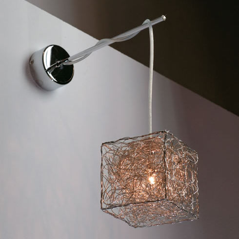 Applique contemporanea - KUBINI: W - Knikerboker - da interno / in alluminio / a cubo