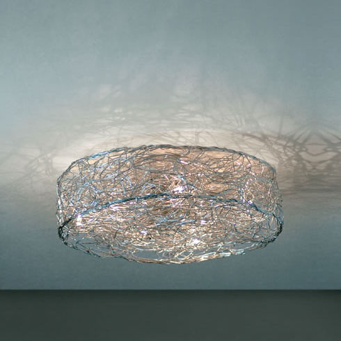 Plafoniera contemporanea - ROTOLA: S 100 - Knikerboker - rotonda / in alluminio / LED