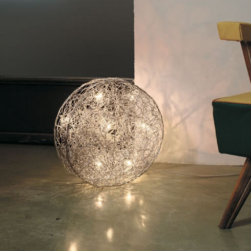 Lampada da terra - ROTOLA - Knikerboker - in alluminio / design originale / senza fili