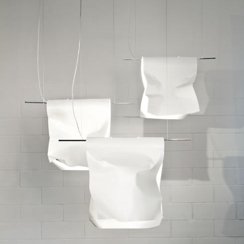 Lampada a sospensione - STENDIMI: S 40 - Knikerboker - in acciaio / design originale / con cavo