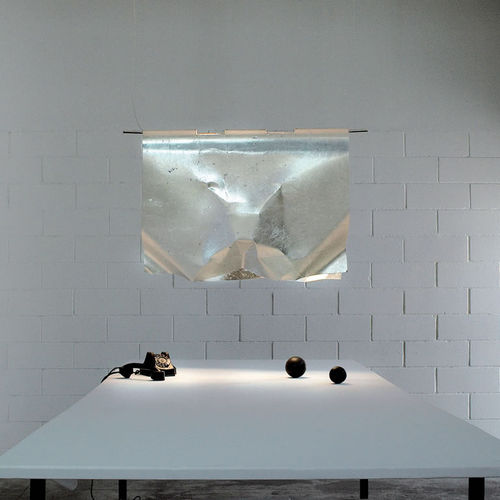 Lampada a sospensione - STENDIMI: S 100 - Knikerboker - in acciaio / design originale / con cavo
