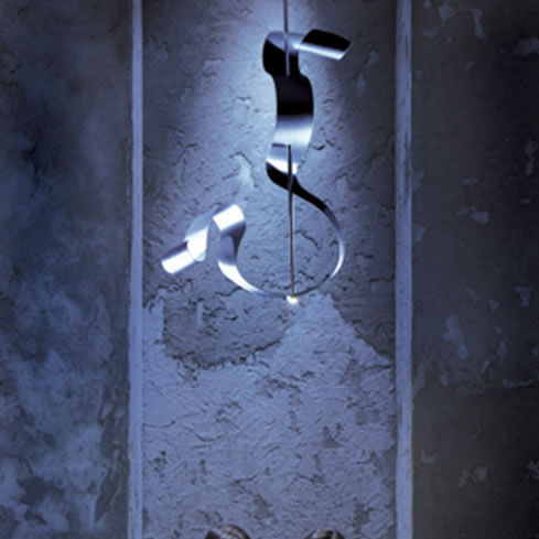 Lampada a sospensione - CURVE - Knikerboker - in alluminio / in acciaio / design originale