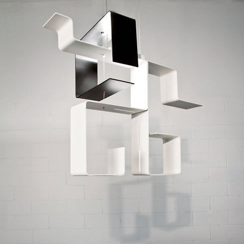 Lampada a sospensione - DEDALO - Knikerboker - in alluminio / contemporanea / alogena
