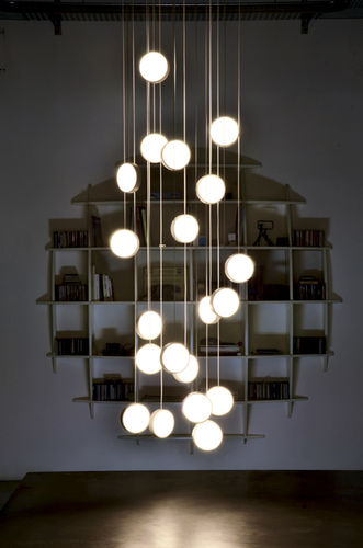 Lampadario contemporaneo - DND: TWENTY - Knikerboker - in alluminio / LED
