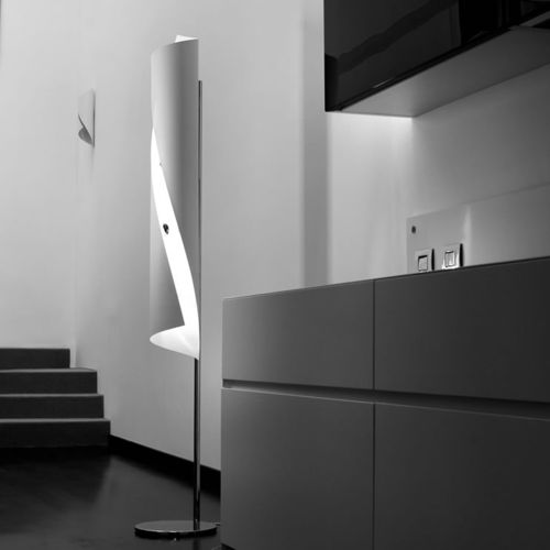 Lampada da terra - HUÉ: T 135 - Knikerboker - in acciaio / contemporanea / con cavo