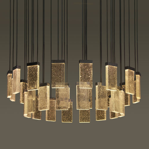 Lampadario contemporaneo - 32 GRAND CRU - MASSIFCENTRAL - in vetro / in alluminio / contract