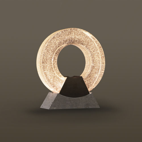 Lampada da tavolo - OPERATABLE - MASSIFCENTRAL - in vetro / in calcestruzzo / Art Deco