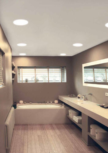 Downlight da incasso - FLAT ROUND - 100% LIGHT bvba  - a lampada fluorescente / rotondo / da interno