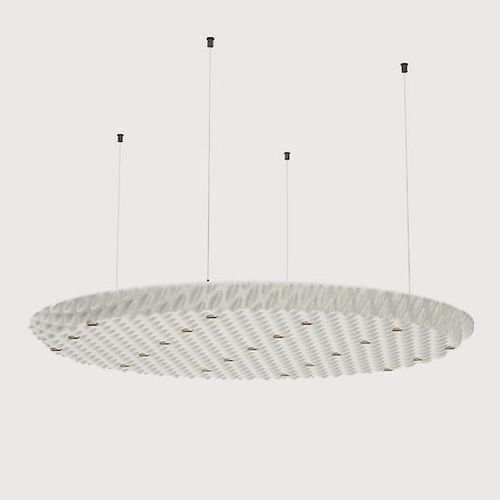 Plafoniera rotonda - SERENITY-P1 - Lightnet GmbH  - in tessuto acustico / in tessuto / LED