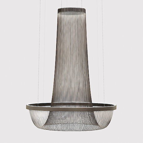 Lampadario orientale - RINGO STAR CHANDELIER ORIENTAL - Lightnet GmbH  - in alluminio / in opalina / in tessuto