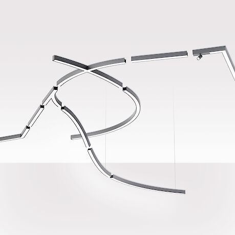 Luce da incasso a soffitto - LIQUID LINE 60 A4 - Lightnet GmbH  - LED / lineare / curva
