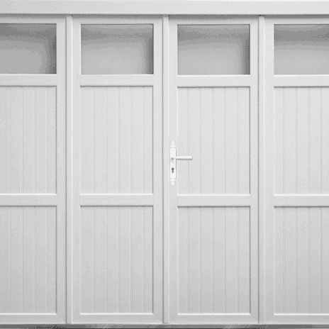 Porta battente per garage - LALLEMANT FERMETURES : CADRE SOUDE 2 - Lallemant - in PVC / manuale