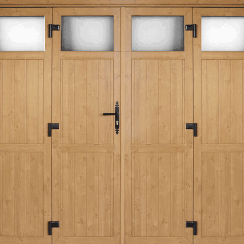 Porta battente per garage - LALLEMANT FERMETURES : CADRE SOUDE 3 - Lallemant - in PVC / manuale