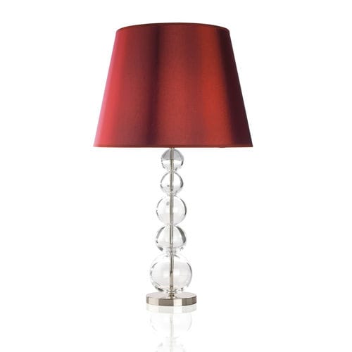 Lampada da tavolo - SATURNO : 1200 - LUMIS SRL - in ottone / in cristallo / in tessuto