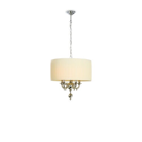 Lampada a sospensione - CALAIS : 2316 - LUMIS SRL - in ottone / in tessuto / classica