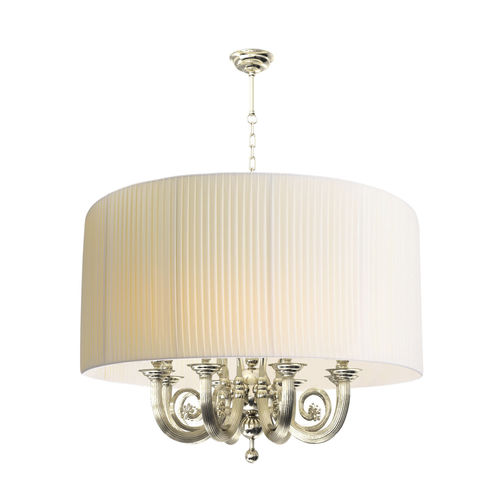 Lampadario classico - DUBHE : 2174 - LUMIS SRL - in ottone / in tessuto / da 8 lampadine