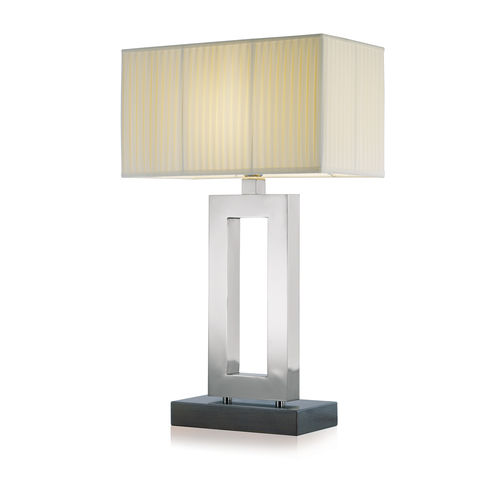 Lampada da tavolo - COBALTO : 1033 - LUMIS SRL - in ottone / in cromo / in tessuto