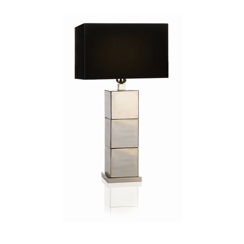 Lampada da tavolo - CUBE 1660 - LUMIS SRL - in cromo / in tessuto / in ceramica