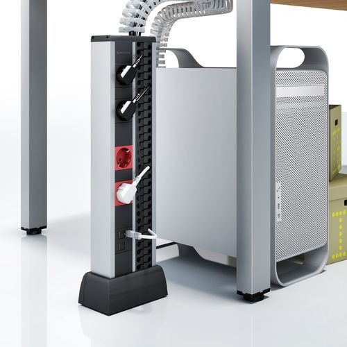 Presa di corrente - DUPLO MINI COLUMNA - IB-connect - USB / multipla / da pavimento