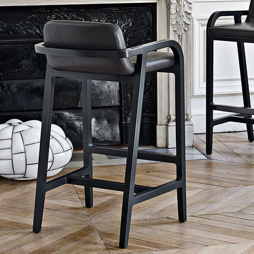 Sedia alta contemporanea - FULGENS - MAXALTO - da interno / in tessuto / in pelle