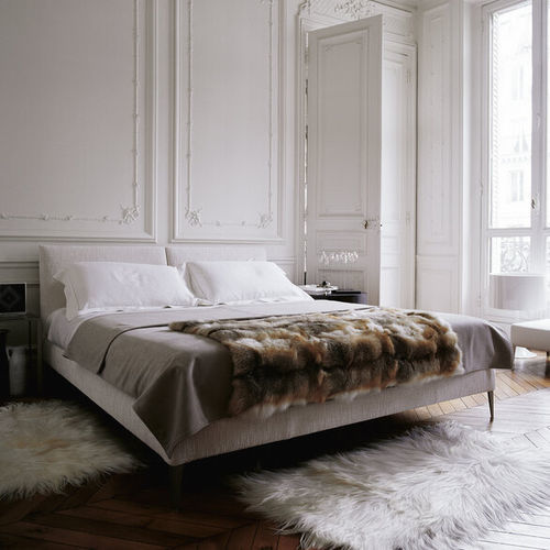 Letto matrimoniale - SELENE - MAXALTO - contemporaneo / imbottito / con testiera imbottita