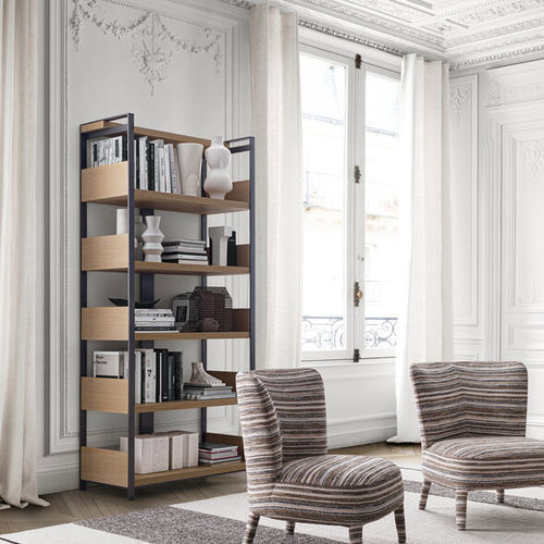 Libreria contemporanea - ERACLE - MAXALTO - impiallacciata in legno / in MDF / in legno massiccio