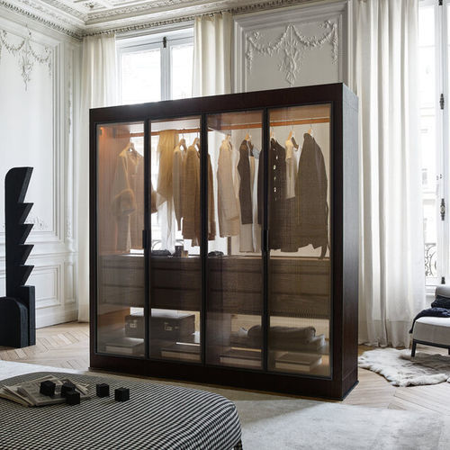 Cabina armadio contemporanea - ERACLE - MAXALTO - impiallacciata in legno / in alluminio / in pelle