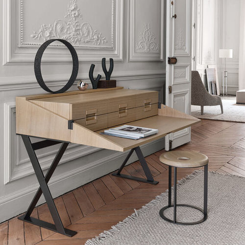 Scrivania da terra - MAX - MAXALTO - multiposto / contemporanea / impiallacciata in legno