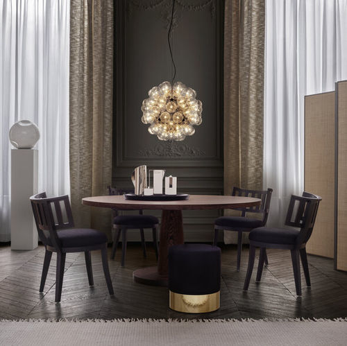 Sedia contemporanea - CLEIDE - MAXALTO - da interno / in tessuto / in pelle