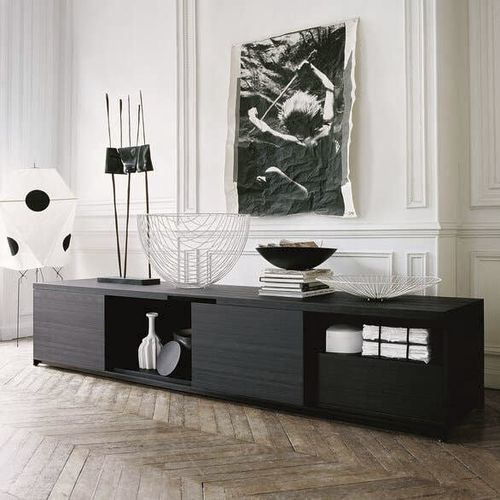 Credenza contemporanea - MIDA - MAXALTO - in legno massiccio / in acciaio / in plastica