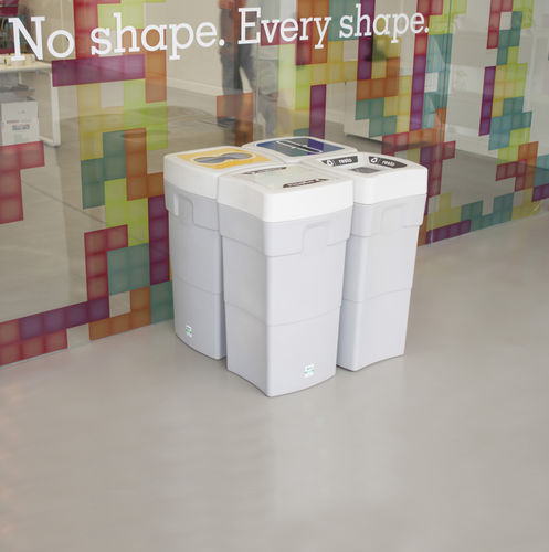 Portarifiuti per raccolta differenziata - MILAN - CERVIC ENVIRONMENT - pubblico / in plastica / da interno