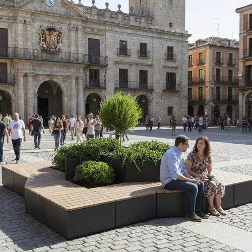 panca per spazi pubblici contemporanea - CERVIC ENVIRONMENT
