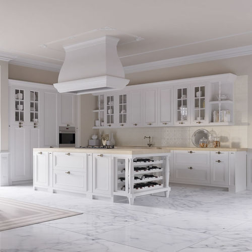 Cucina contemporanea - Ester - Aurora cucine - in legno / con isola / laccata