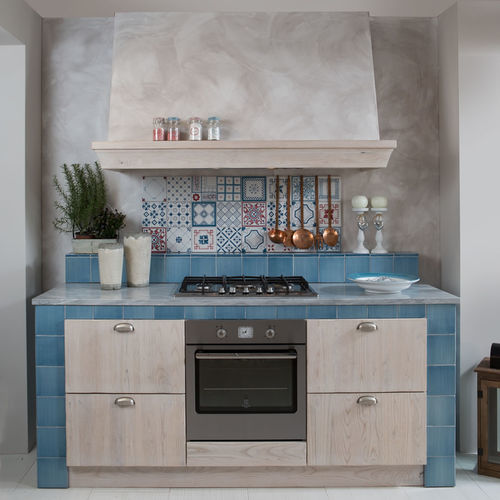 Cucina contemporanea - Rosemary - Aurora cucine - in legno / a L / con impugnature