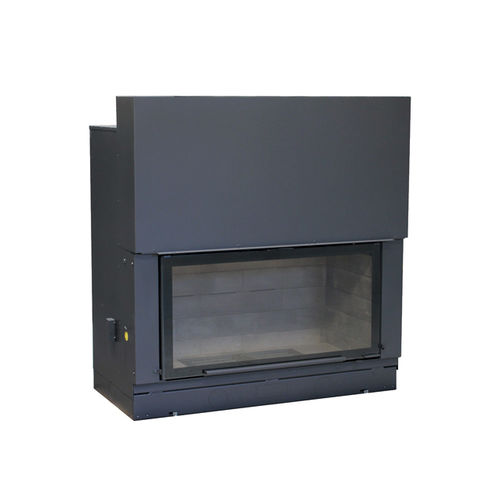 Focolare chiuso a legna - H1400 - Axis - a 1 faccia / in acciaio