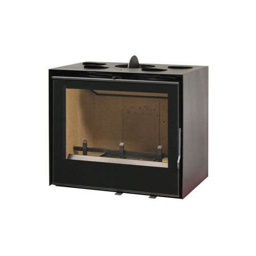 Inserto per camini a legna - 700 - Axis - in acciaio / a convezione forzata / a convezione naturale